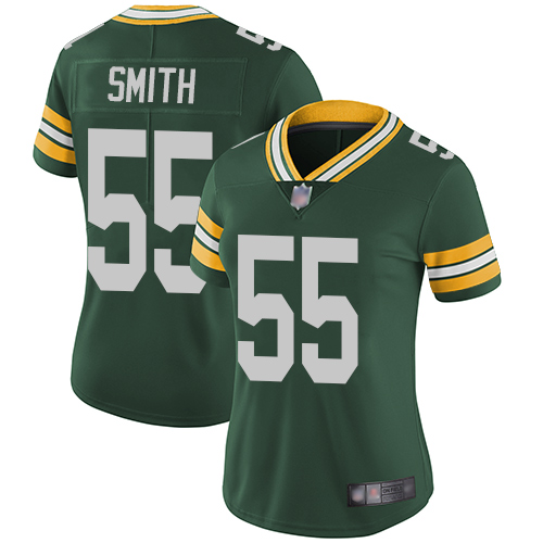 Green Bay Packers #55 Za'Darius Smith Green Team Color Women's Stitched Vapor Untouchable Limited Jersey Womens cheap jerseys for sale - CheapJerseys.Shop