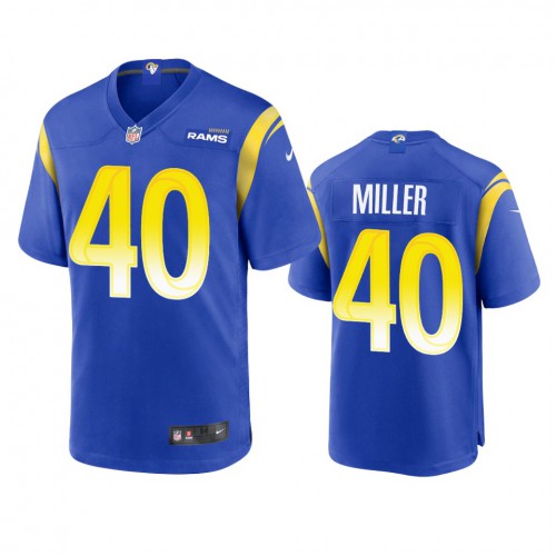 Los Angeles Los Angeles Rams #40 Von Miller Men's Game Jersey - Royal Men's cheap jerseys for sale - CheapJerseys.Shop