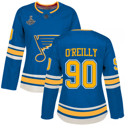 St. Louis Blues #90 Ryan O'Reilly Blue Alternate Authentic Stanley Cup Champions Women's Stitched Jersey Womens cheap jerseys for sale - CheapJerseys.Shop