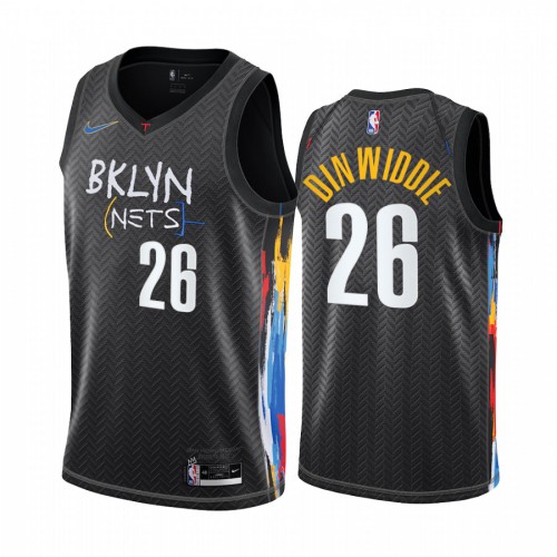 Brooklyn Nets #26 Spencer Dinwiddie Black Womens Swingman 2020-21 City Edition Jersey Womens cheap jerseys for sale - CheapJerseys.Shop