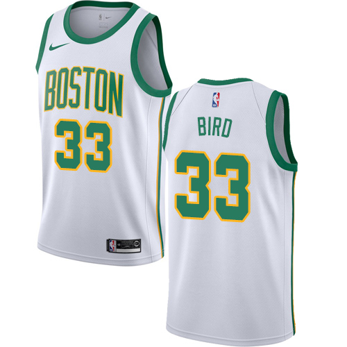 Boston Celtics #33 Larry Bird White Swingman City Edition 2018/19 Jersey Mens cheap jerseys for sale - CheapJerseys.Shop