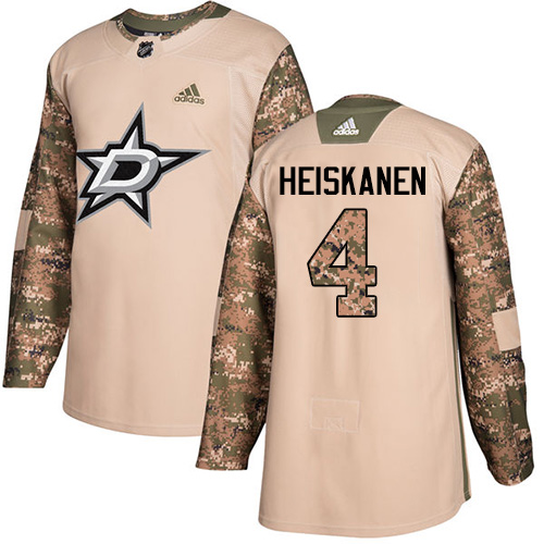 Dallas Stars #4 Miro Heiskanen Camo Authentic 2017 Veterans Day Youth Stitched Jersey Youth cheap jerseys for sale - CheapJerseys.Shop