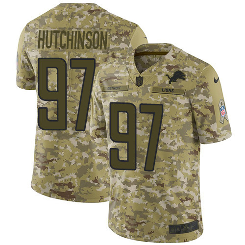 Lions #97 Aidan Hutchinson Camo Youth Stitched Limited 2018 Salute To Service Jersey cheap jerseys for sale - CheapJerseys.Shop