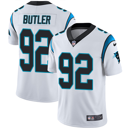 Carolina Panthers #92 Vernon Butler White Men's Stitched Vapor Untouchable Limited Jersey Men's cheap jerseys for sale - CheapJerseys.Shop