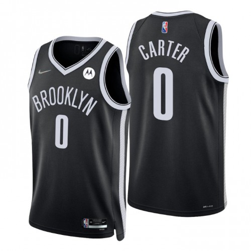 Brooklyn Nets #0 Jevon Carter Black Mens 2021-22 75th Anniversary Diamond Swingman Jersey - Icon Edition Mens cheap jerseys for sale - CheapJerseys.Shop