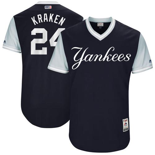 New York Yankees #24 Gary Sanchez Navy