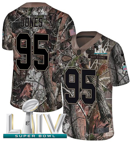 Chiefs #95 Chris Jones Camo Super Bowl LIV 2020 Men's Stitched Limited Rush Realtree Jersey cheap jerseys for sale - CheapJerseys.Shop