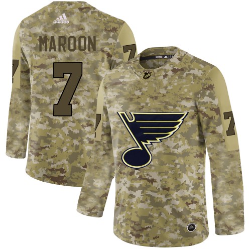 St. Louis Blues #7 Patrick Maroon Camo Authentic Stitched Jersey Men's cheap jerseys for sale - CheapJerseys.Shop
