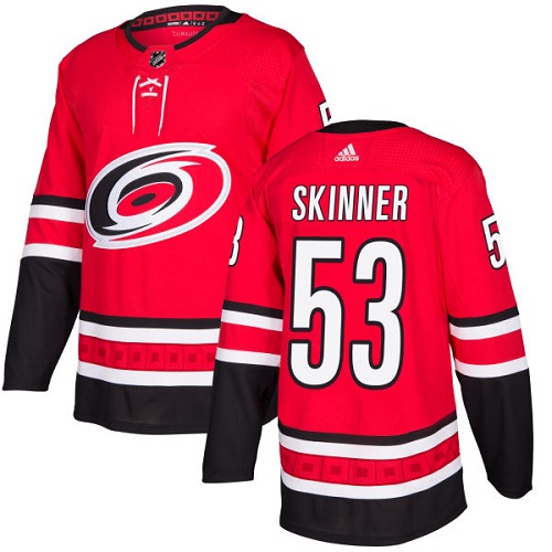 Carolina Hurricanes #53 Jeff Skinner Red Home Authentic Stitched Youth Jersey Youth cheap jerseys for sale - CheapJerseys.Shop