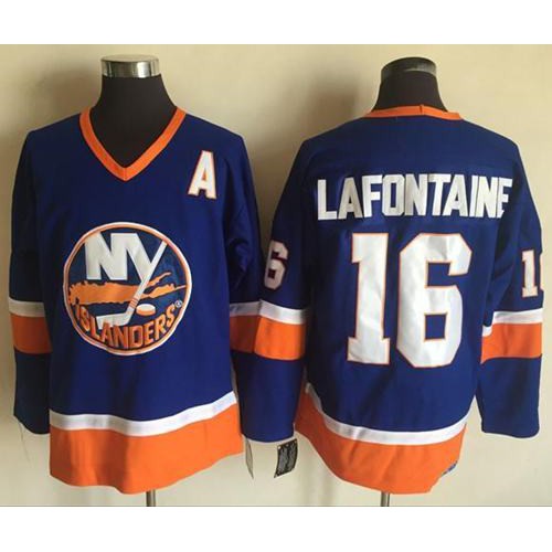 New York Islanders #16 Pat LaFontaine Baby Blue CCM Throwback Stitched Jersey Men's cheap jerseys for sale - CheapJerseys.Shop