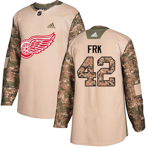 Detroit Red Wings #42 Martin Frk Camo Authentic 2017 Veterans Day Stitched Jersey Men's cheap jerseys for sale - CheapJerseys.Shop