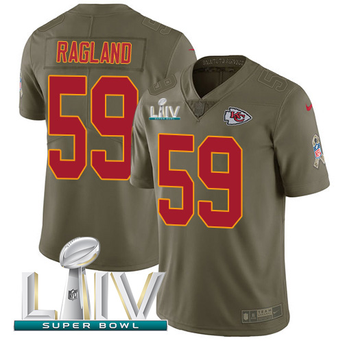 Kansas City Chiefs #59 Reggie Ragland Olive Super Bowl LIV 2020 Men's Stitched Limited 2017 Salute To Service Jersey Men's cheap jerseys for sale - CheapJerseys.Shop