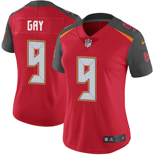 Tampa Bay Buccaneers #9 Matt Gay Red Team Color Women's Stitched Vapor Untouchable Limited Jersey Womens cheap jerseys for sale - CheapJerseys.Shop