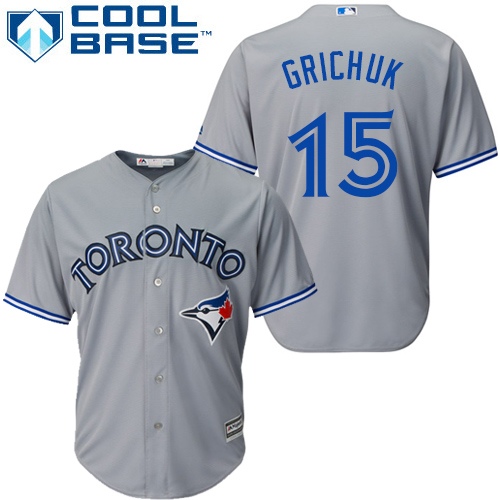 Toronto Blue Jays #15 Randal Grichuk Grey New Cool Base Stitched Jersey Men's cheap jerseys for sale - CheapJerseys.Shop