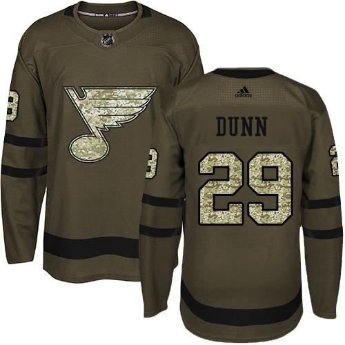 St. Louis Blues #29 Vince Dunn Green Salute to Service Stitched Jersey Men's cheap jerseys for sale - CheapJerseys.Shop