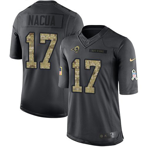 Rams #17 Puka Nacua Black Youth Stitched Limited 2016 Salute To Service Jersey cheap jerseys for sale - CheapJerseys.Shop