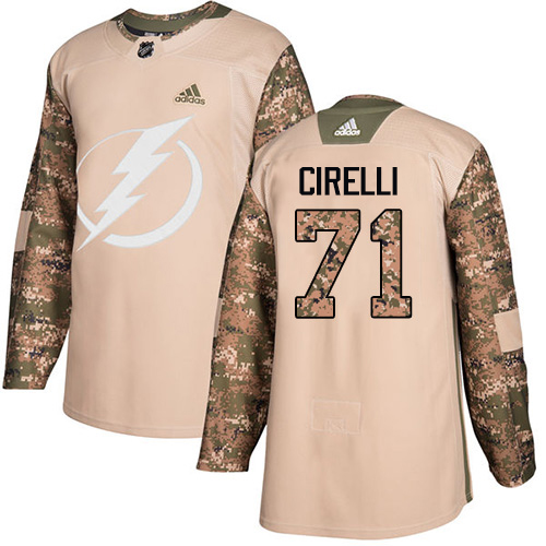 Tampa Bay Lightning #71 Anthony Cirelli Camo Authentic 2017 Veterans Day Youth Stitched Jersey Youth cheap jerseys for sale - CheapJerseys.Shop