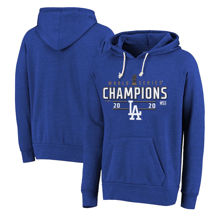 Los Angeles Dodgers 2020 World Series Champions Locker Room Pullover Hoodie Royal cheap jerseys for sale - CheapJerseys.Shop