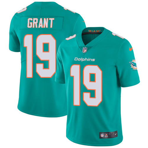 Miami Dolphins #19 Jakeem Grant Aqua Green Team Color Men's Stitched Vapor Untouchable Limited Jersey Men's cheap jerseys for sale - CheapJerseys.Shop