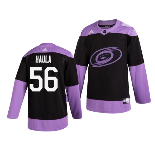Carolina Carolina Hurricanes #56 Erik Haula Men's Hockey Fights Cancer Practice Jersey Black Men's cheap jerseys for sale - CheapJerseys.Shop