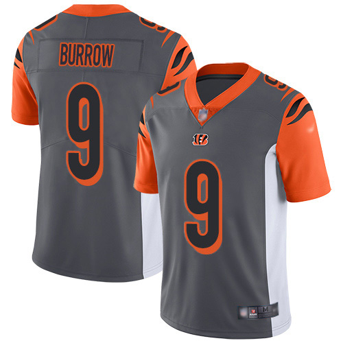 Bengals #9 Joe Burrow Silver Men's Stitched Limited Inverted Legend Jersey cheap jerseys for sale - CheapJerseys.Shop