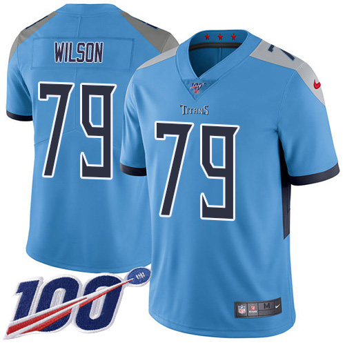Tennessee Titans #79 Isaiah Wilson Light Blue Alternate Youth Stitched 100th Season Vapor Untouchable Limited Jersey Youth cheap jerseys for sale - CheapJerseys.Shop