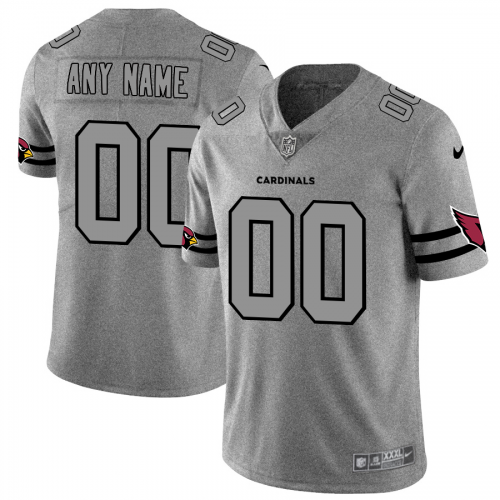Arizona Cardinals Custom Men's Gray Gridiron II Vapor Untouchable Limited Jersey cheap jerseys for sale - CheapJerseys.Shop