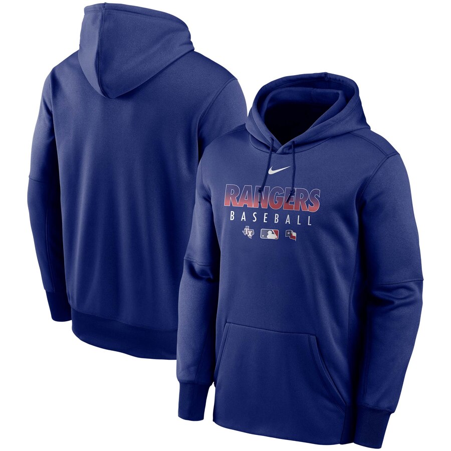 Men's Texas Rangers Royal Authentic Collection Therma Performance Pullover Hoodie cheap jerseys for sale - CheapJerseys.Shop
