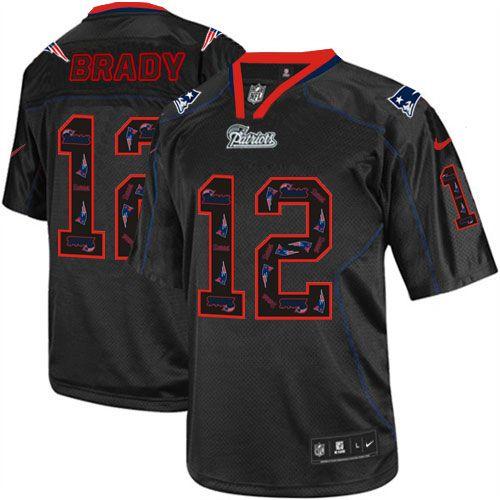 Patriots #12 Tom Brady New Lights Out Black Men's Stitched Elite Jersey cheap jerseys for sale - CheapJerseys.Shop