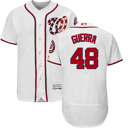 Washington Nationals #48 Javy Guerra White Flexbase Authentic Collection Stitched Jersey Men's cheap jerseys for sale - CheapJerseys.Shop