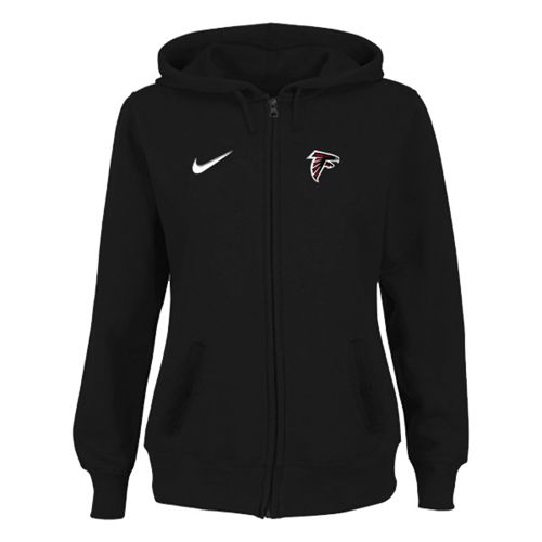 Women's Atlanta Falcons Stadium Rally Full Zip Hoodie Black cheap jerseys for sale - CheapJerseys.Shop