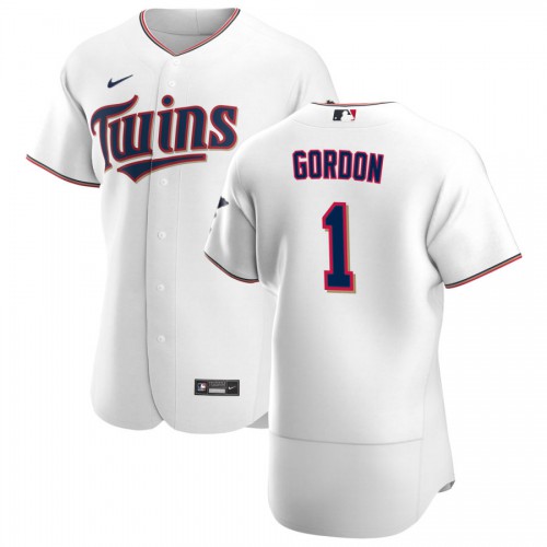 Minnesota Minnesota Twins #1 Nick Gordon Men's White Home 2020 Authentic Player Jersey Men's cheap jerseys for sale - CheapJerseys.Shop