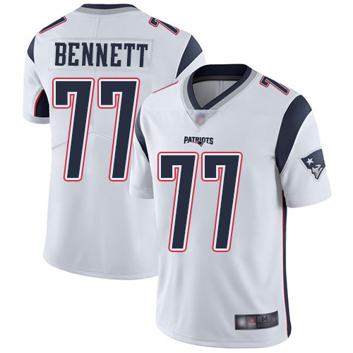 New England Patriots #77 Michael Bennett White Men's Stitched Vapor Untouchable Limited Jersey Men's cheap jerseys for sale - CheapJerseys.Shop