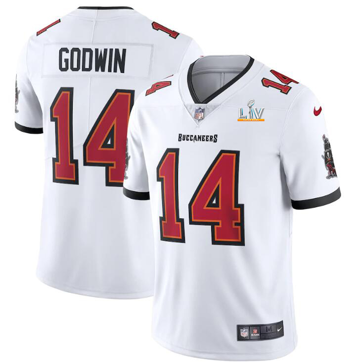 Tampa Bay Buccaneers #14 Chris Godwin Men's Super Bowl LV Bound White Vapor Limited Jersey cheap jerseys for sale - CheapJerseys.Shop