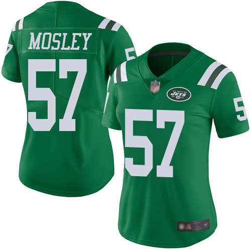 Jets #57 C.J. Mosley Green Women's Stitched Limited Rush Jersey cheap jerseys for sale - CheapJerseys.Shop
