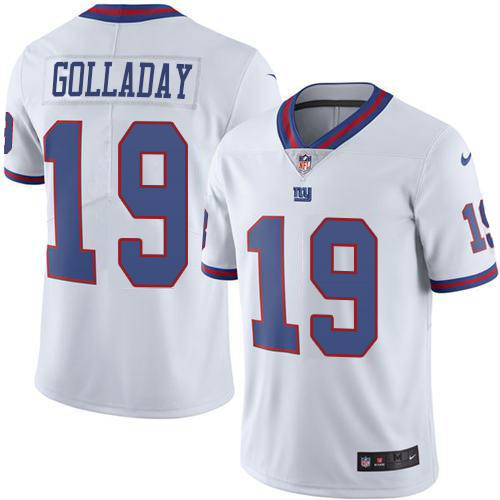 New York Giants #19 Kenny Golladay White Men's Stitched Limited Rush Jersey Men's cheap jerseys for sale - CheapJerseys.Shop