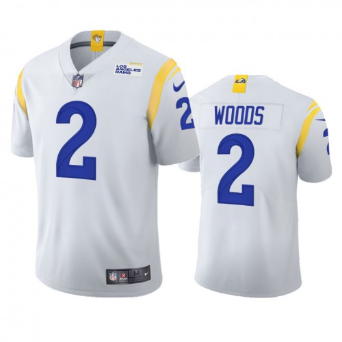 Los Angeles Los Angeles Rams #2 Robert Woods Men's 2021 Vapor Limited Jersey - White Men's cheap jerseys for sale - CheapJerseys.Shop
