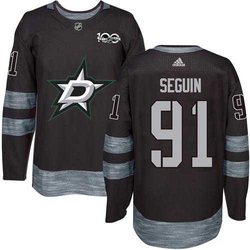 Dallas Stars #91 Tyler Seguin Black 1917-2017 100th Anniversary Stitched Jersey Men's cheap jerseys for sale - CheapJerseys.Shop