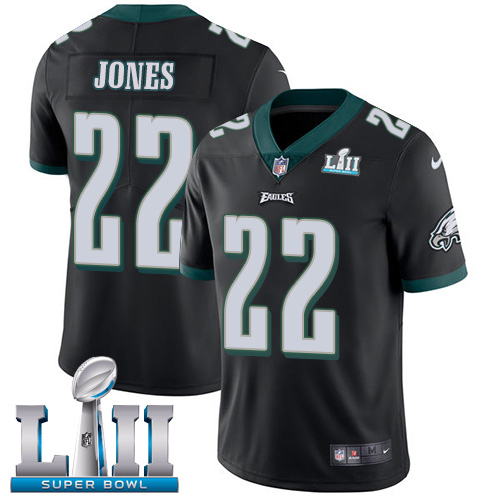 Philadelphia Eagles #22 Sidney Jones Black Alternate Super Bowl LII Men's Stitched Vapor Untouchable Limited Jersey Men's cheap jerseys for sale - CheapJerseys.Shop