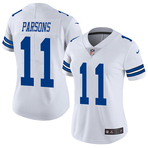 Cowboys #11 Micah Parsons White Women's Stitched Vapor Untouchable Limited Jersey cheap jerseys for sale - CheapJerseys.Shop