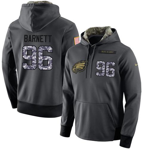 Men's Philadelphia Eagles #96 Derek Barnett Stitched Black Anthracite Salute To Service Player Performance Hoodie cheap jerseys for sale - CheapJerseys.Shop