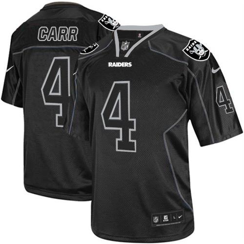 Raiders #4 Derek Carr Lights Out Black Men's Stitched Elite Jersey cheap jerseys for sale - CheapJerseys.Shop