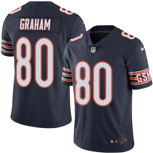 Chicago Bears #80 Jimmy Graham Navy Blue Team Color Men's Stitched Vapor Untouchable Limited Jersey Men's cheap jerseys for sale - CheapJerseys.Shop