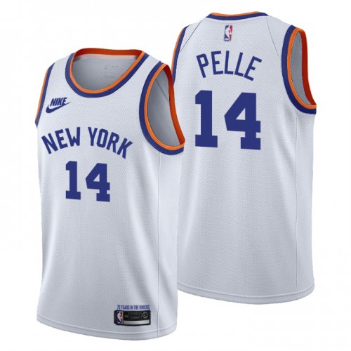 New York New York Knicks #14 Norvel Pelle Mens Releases Classic Edition 75th Anniversary Jersey White Mens cheap jerseys for sale - CheapJerseys.Shop
