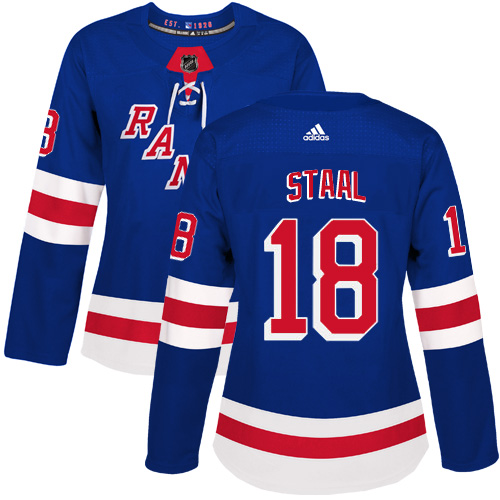 New York Rangers #18 Marc Staal Royal Blue Home Authentic Women's Stitched Jersey Womens cheap jerseys for sale - CheapJerseys.Shop