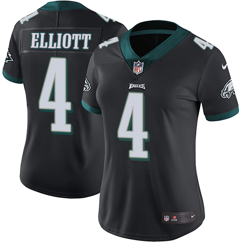 Philadelphia Eagles #4 Jake Elliott Black Alternate Women's Stitched Vapor Untouchable Limited Jersey Womens cheap jerseys for sale - CheapJerseys.Shop