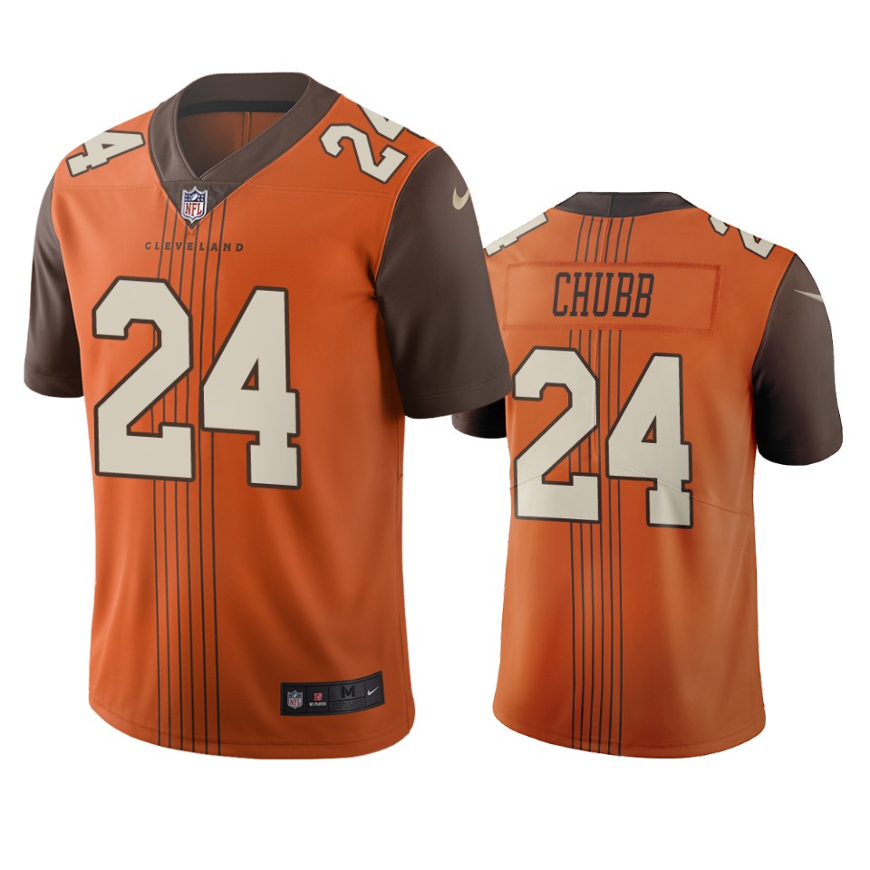 Cleveland Browns #24 Nick Chubb Brown Vapor Limited City Edition Jersey cheap jerseys for sale - CheapJerseys.Shop