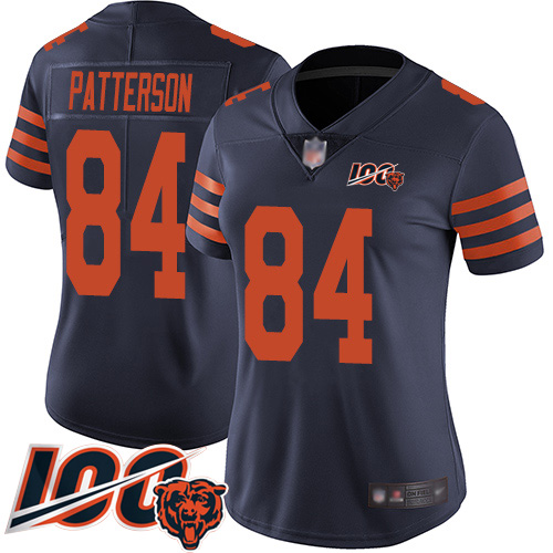 Chicago Bears #84 Cordarrelle Patterson Navy Blue Alternate Women's Stitched 100th Season Vapor Untouchable Limited Jersey Womens cheap jerseys for sale - CheapJerseys.Shop