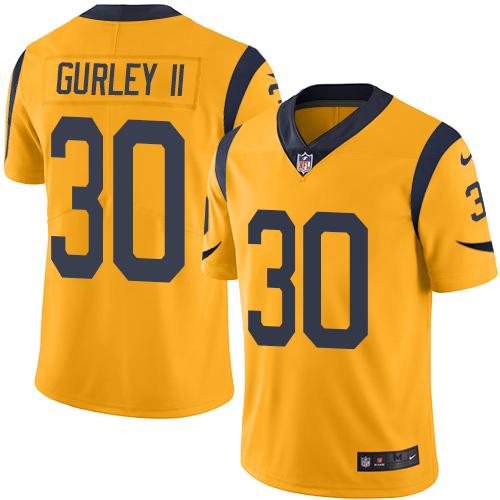 Los Angeles Rams #30 Todd Gurley II Gold Youth Stitched Limited Rush Jersey Youth cheap jerseys for sale - CheapJerseys.Shop