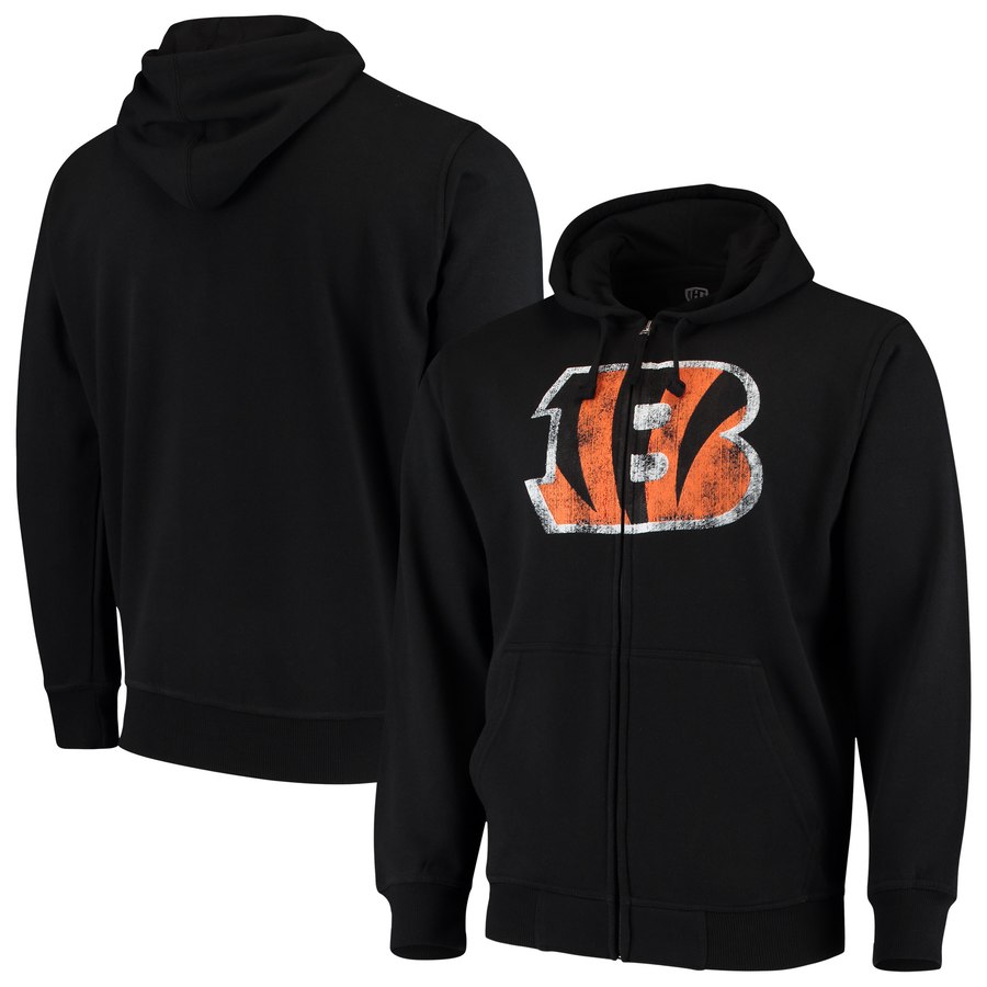 Cincinnati Bengals G-III Sports By Carl Banks Primary Logo Full-Zip Hoodie Black cheap jerseys for sale - CheapJerseys.Shop